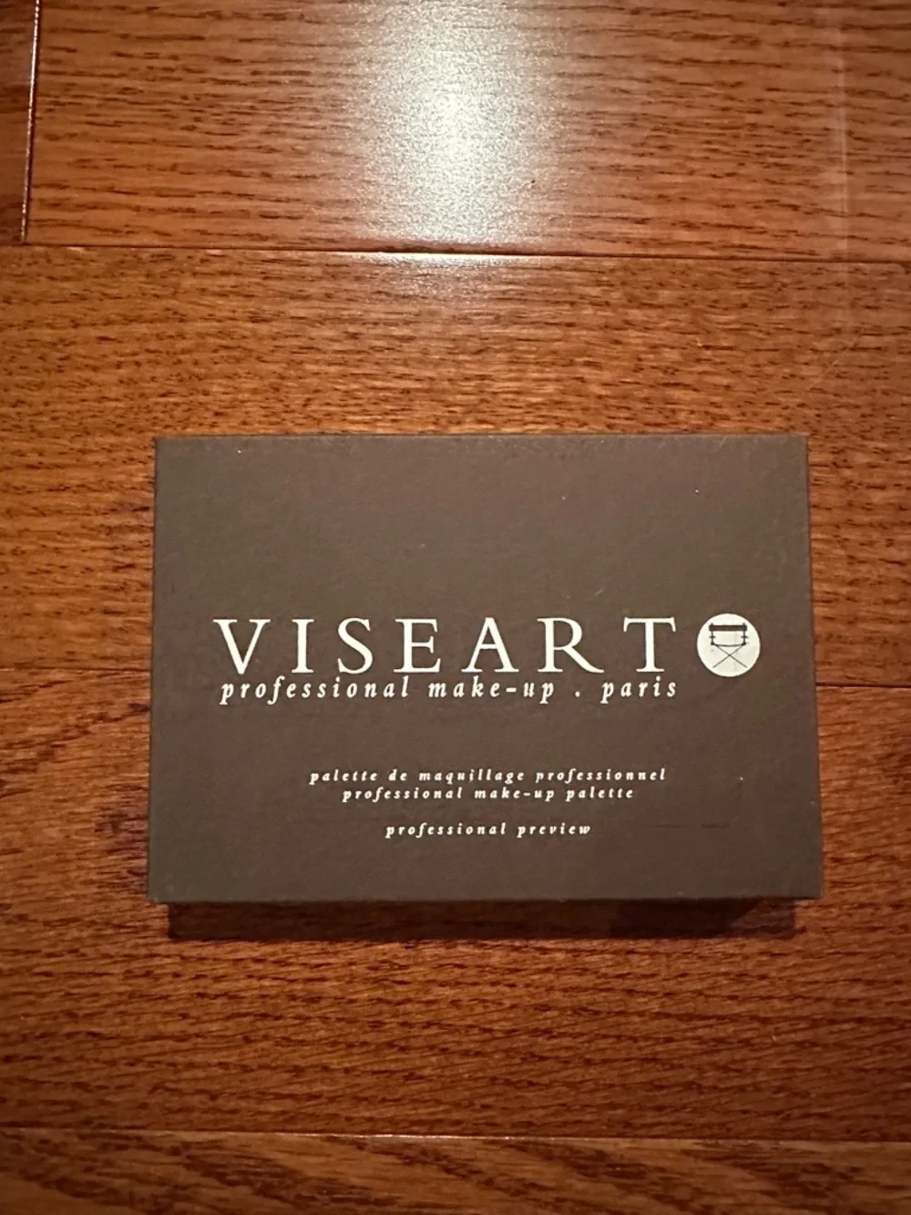 Viseart Brown Makeup Palette with White Logo